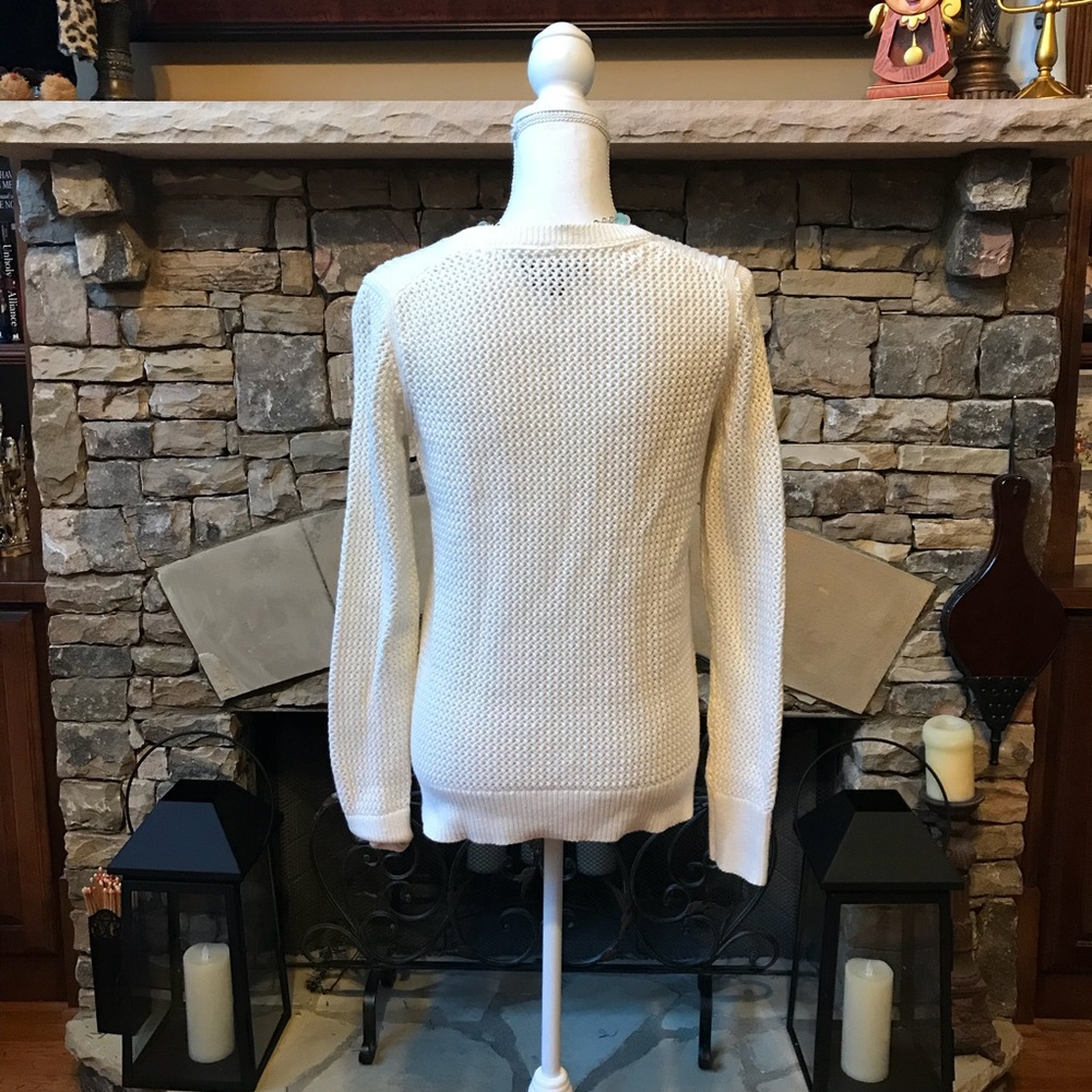 NWOT Banana Republic Cream Sweater Medium - Picture 4 of 6